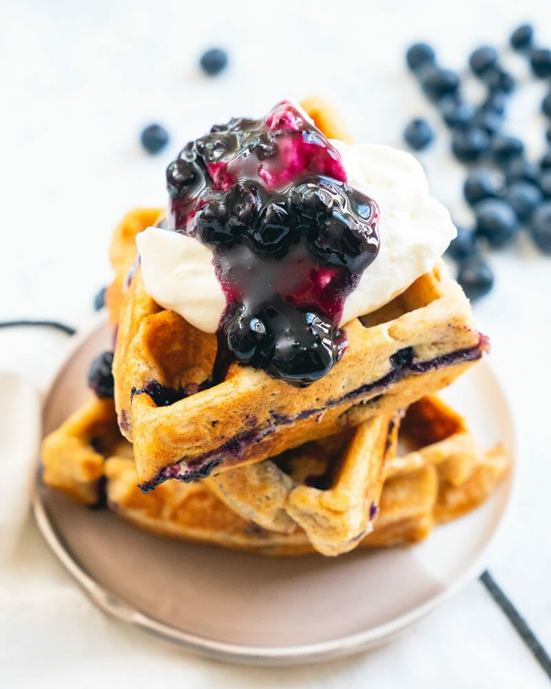 Blueberry waffles