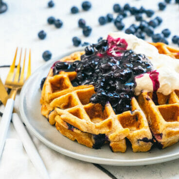 Blueberry waffles