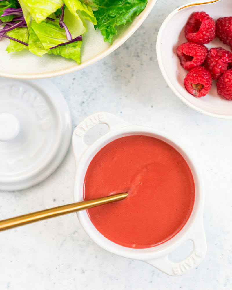 Raspberry vinaigrette salad dressing