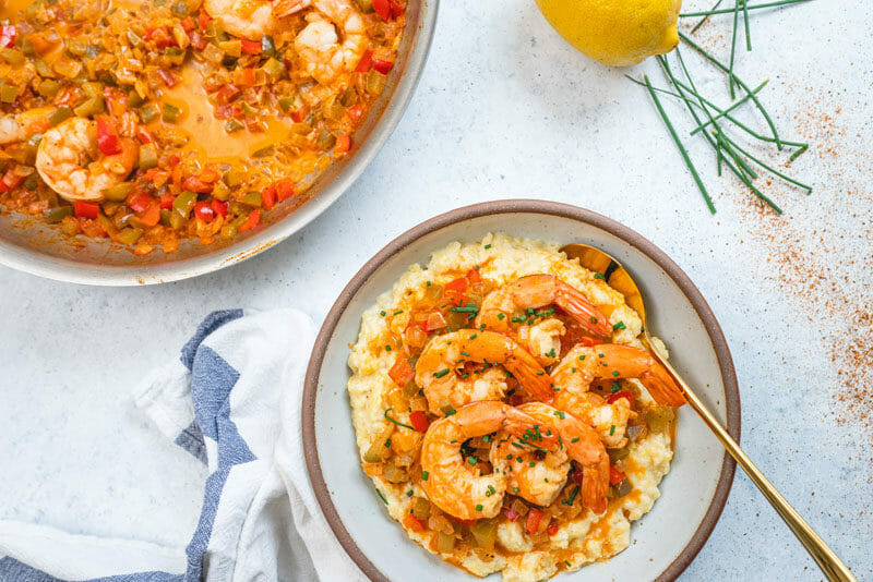 Cajun shrimp and grits