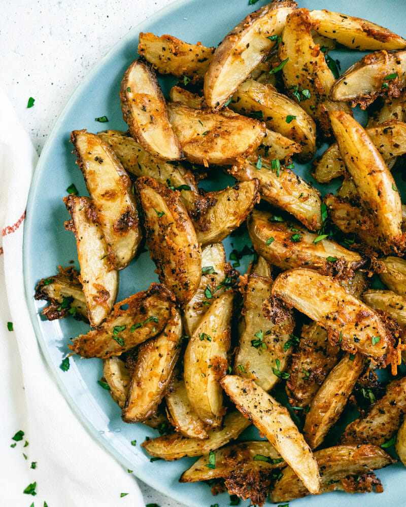 Parmesan potato wedges