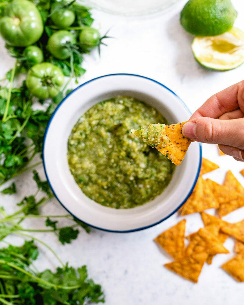 Green tomato salsa