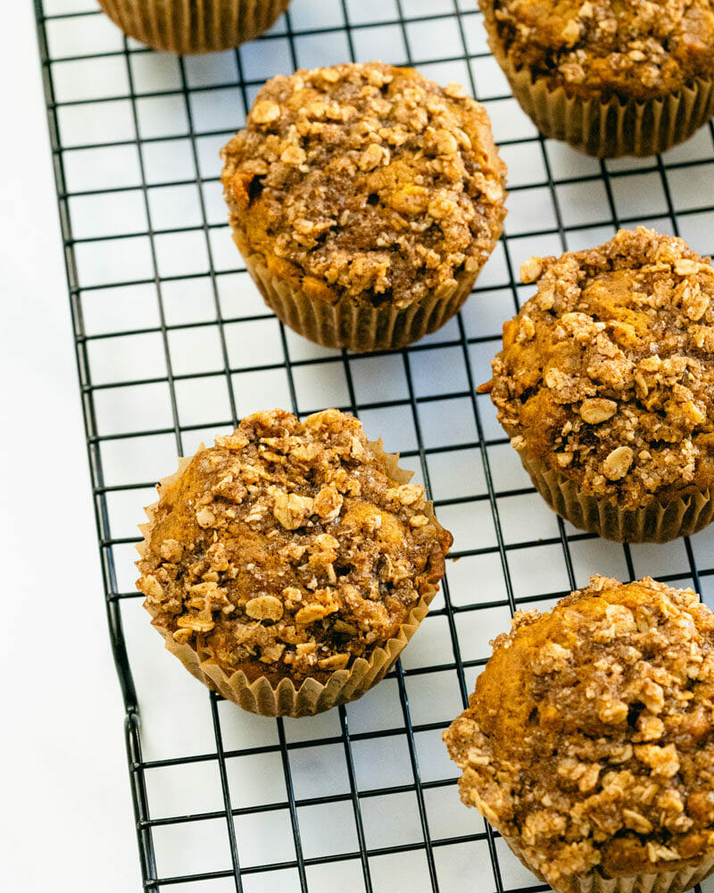 Healthy pumpkin muffins