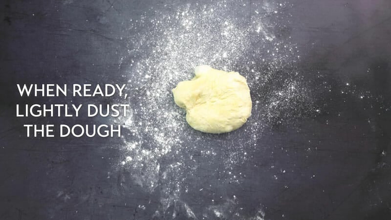 How to stretch pizza dough step 1