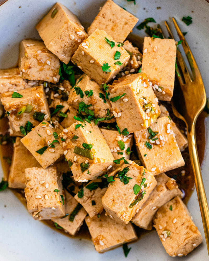 Marinated tofu