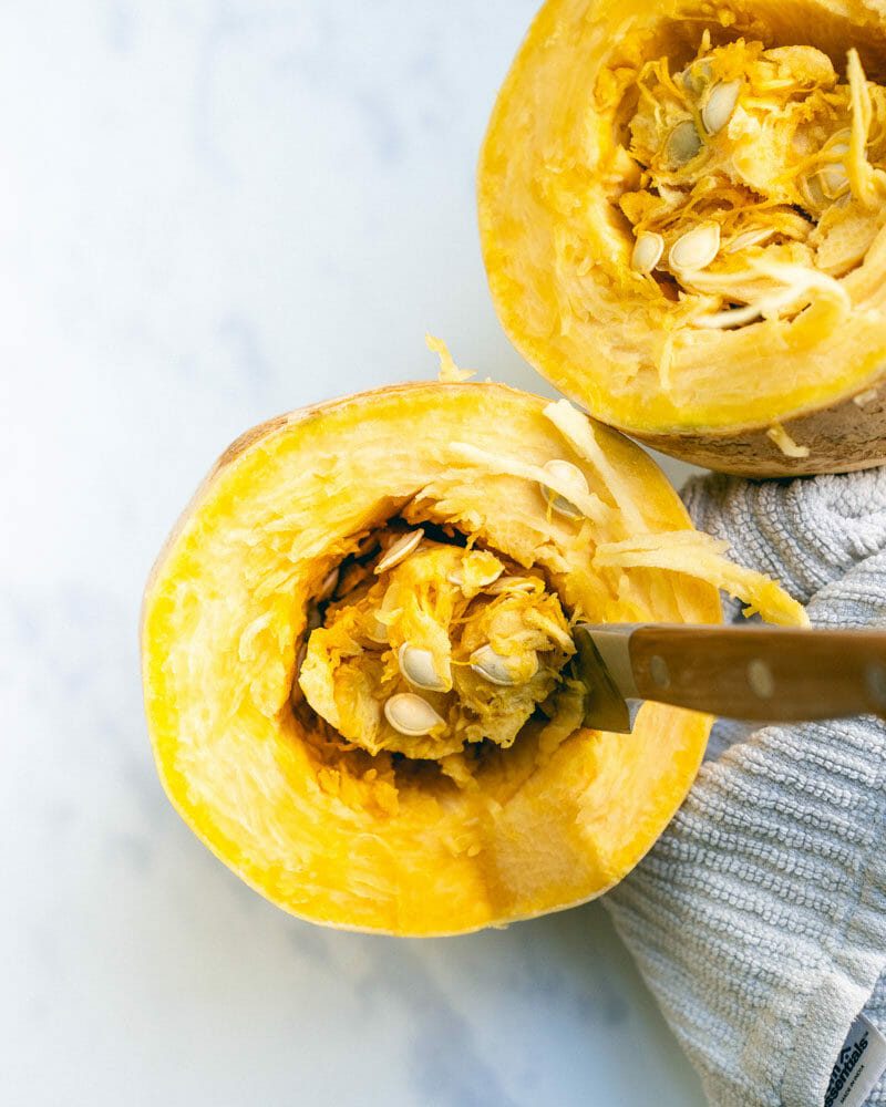 How to cut spaghetti squash 