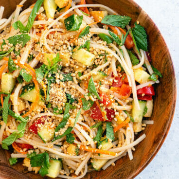 Spring roll noodle bowl