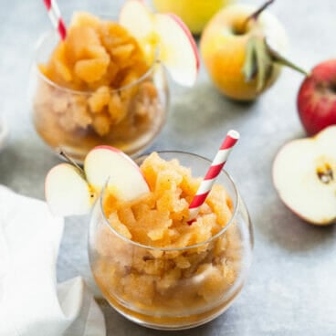 Apple cider slushie