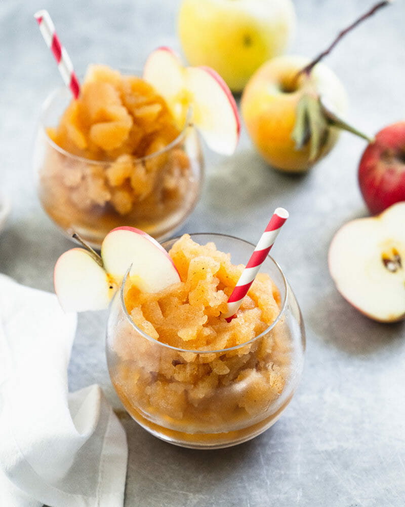 Apple cider slushie