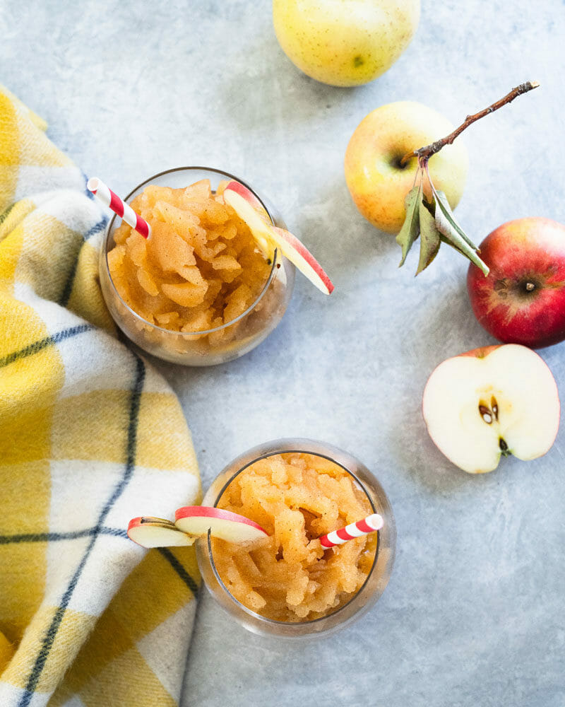 Apple cider slushie