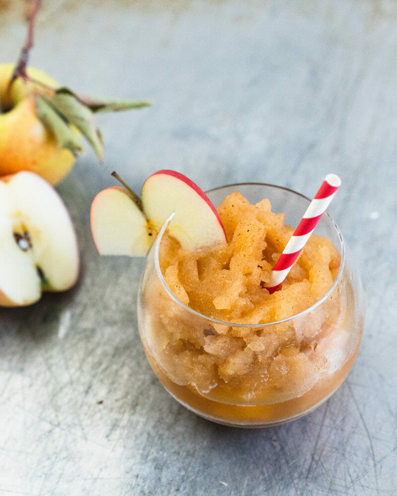 Apple cider slushie