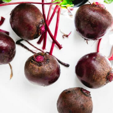 Boiling beets
