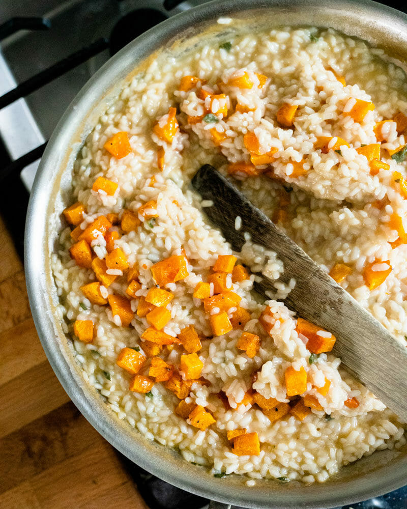 Butternut squash risotto