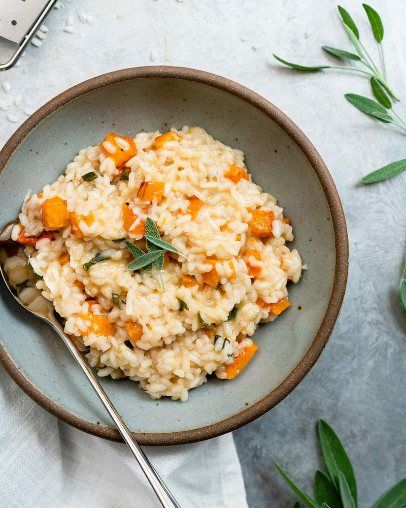 Butternut squash risotto