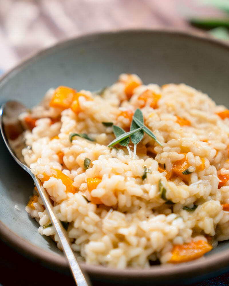 Risotto with butternut squash