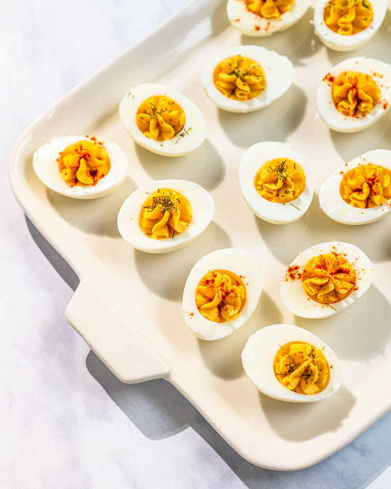 Easy deviled eggs