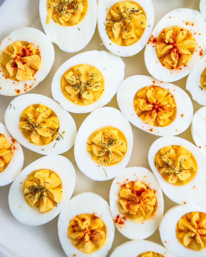 Easy deviled eggs