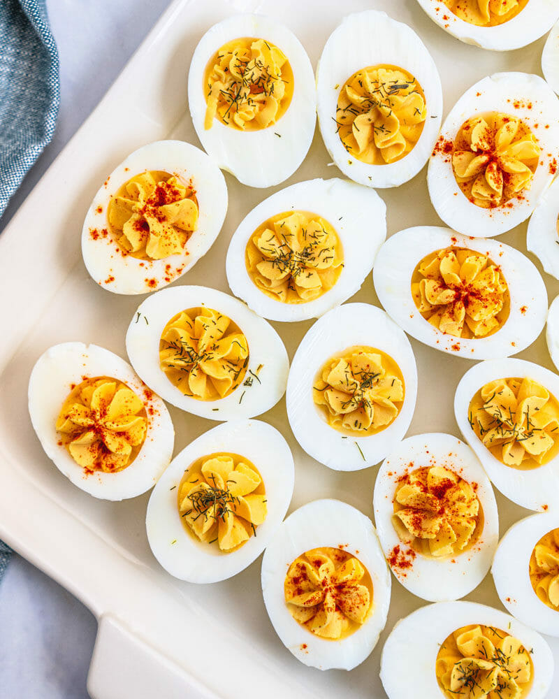 Easy deviled eggs
