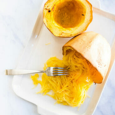 Roasted spaghetti squash