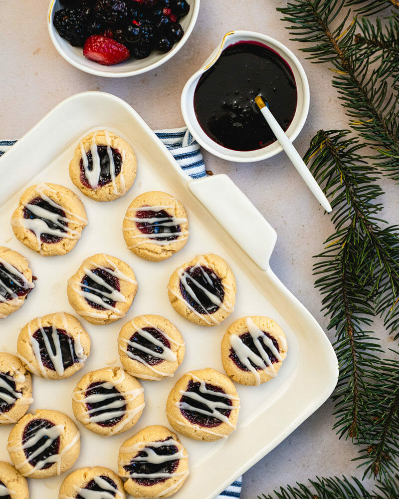 Easy thumbprint cookies
