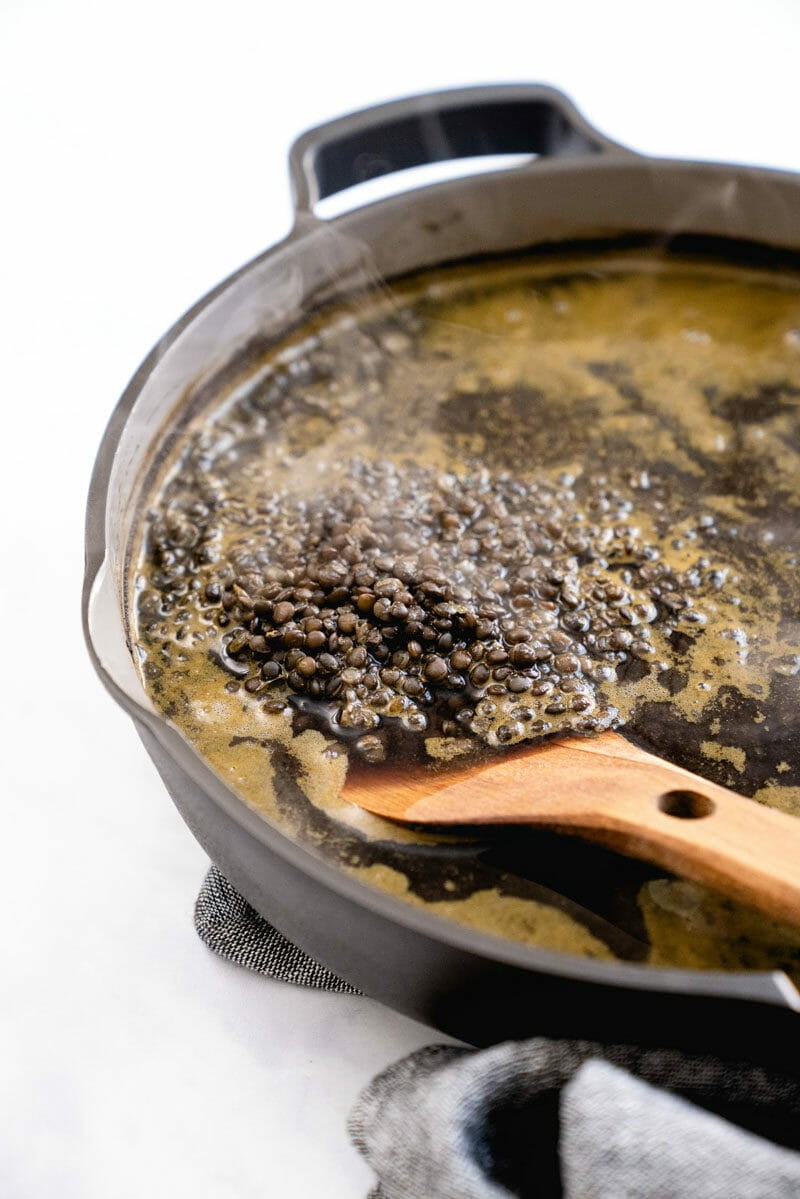 Black lentils recipe