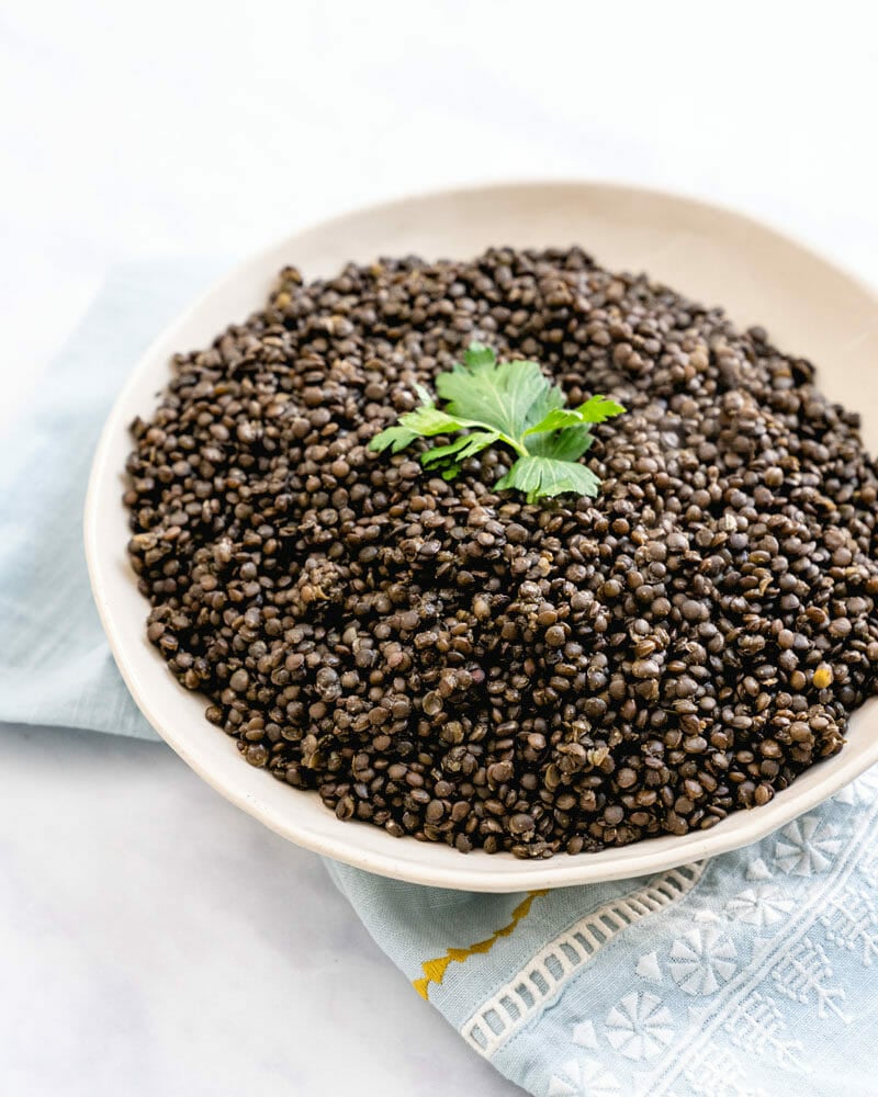 Black lentils recipe