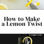 How to Make a Lemon Twist