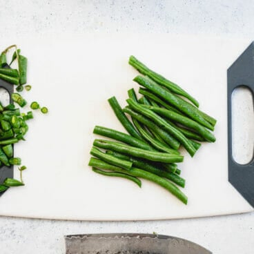 How to trim green beans