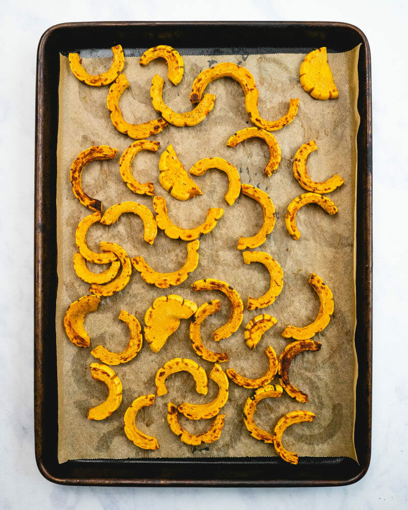 Roasted delicata squash