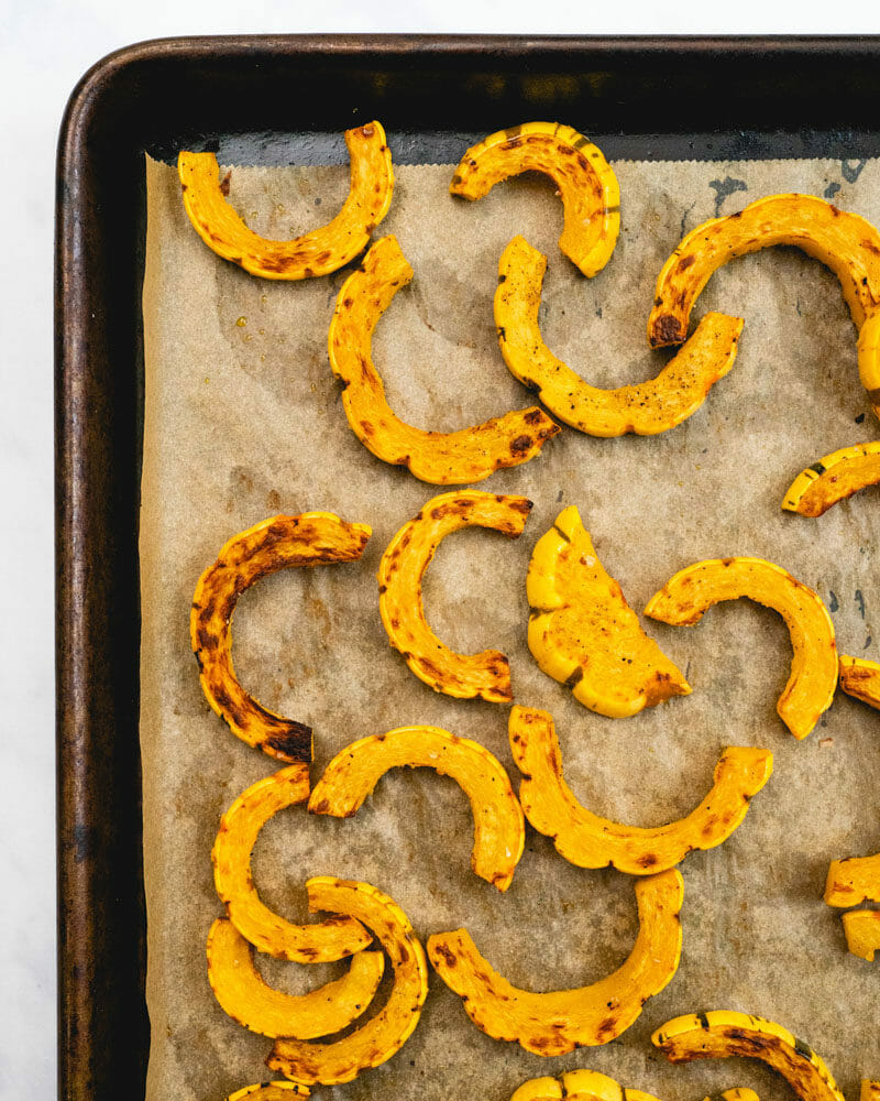 Roasted delicata squash