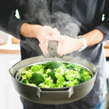 Steamed broccoli