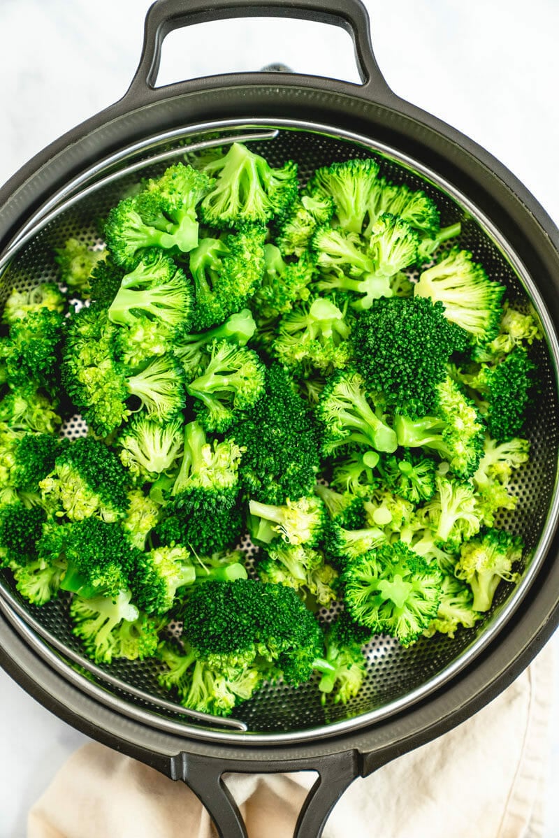 Steamed broccoli