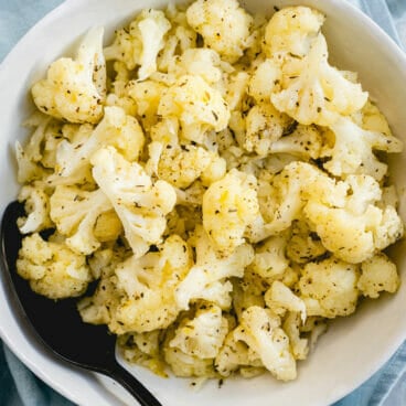 Steamed cauliflower