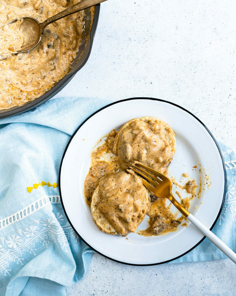 Vegan biscuits and gravy