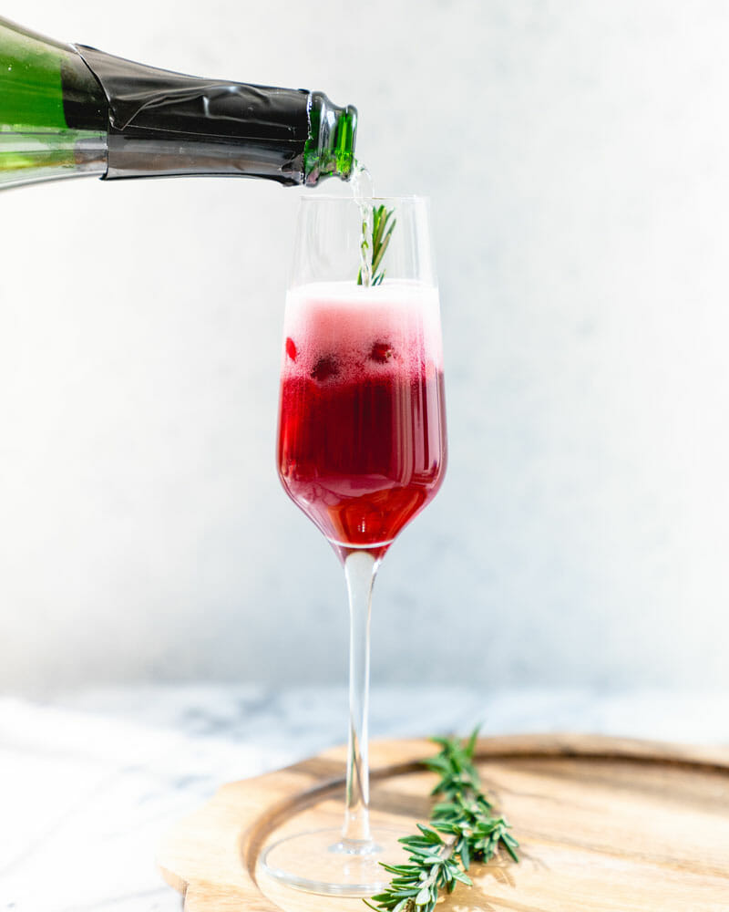 Pouring champagne