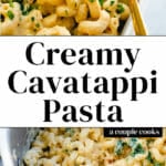 Creamy Cavatappi Pasta