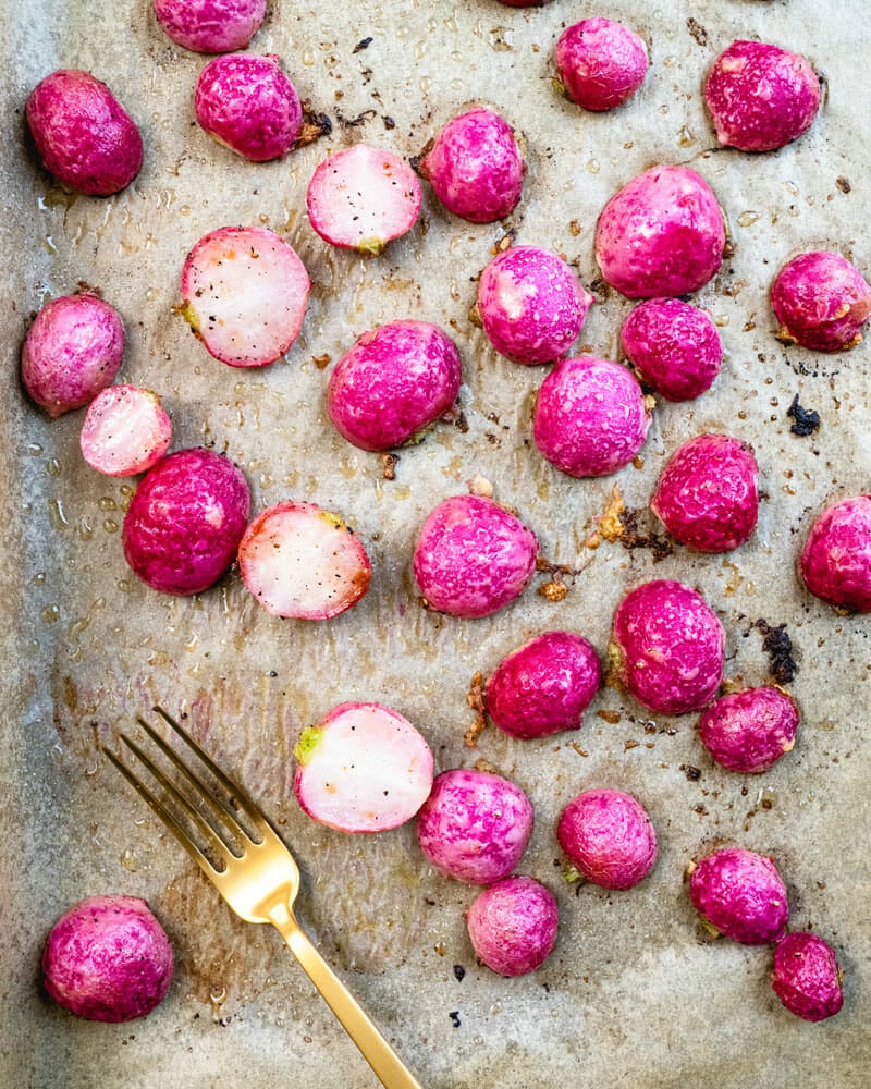 Roasted radishes