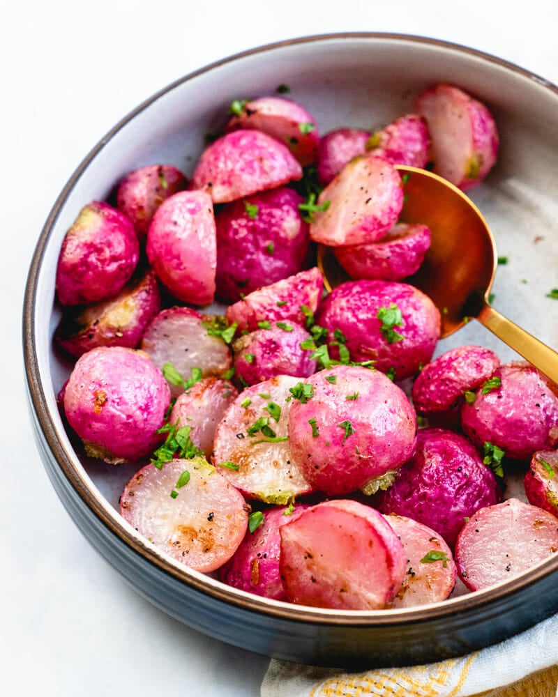 Roasted radishes