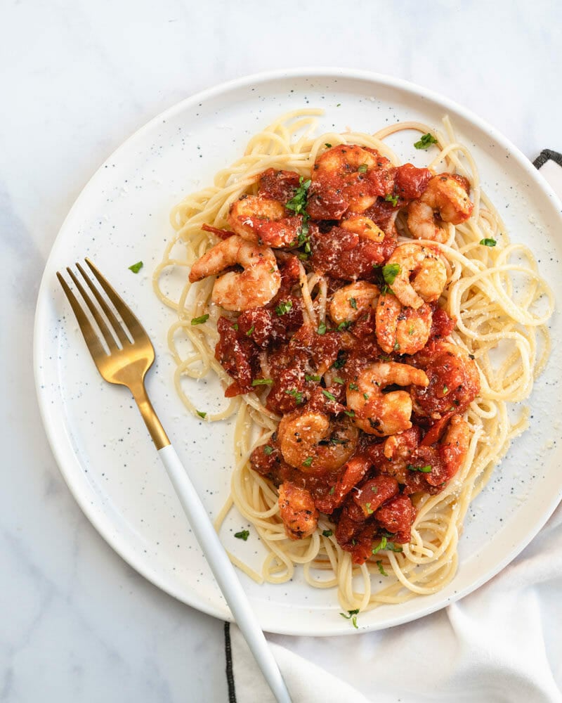Shrimp marinara
