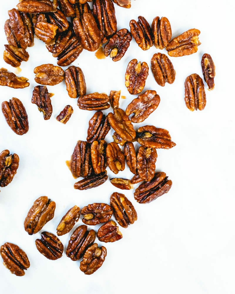 Glazed pecans