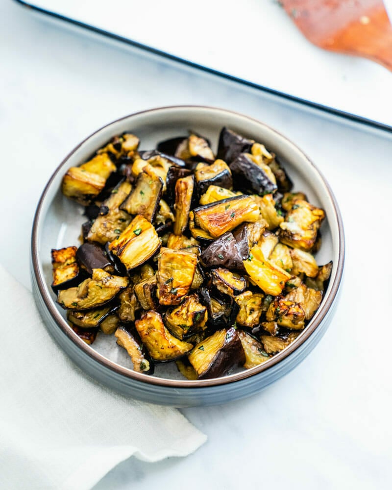 Roasted eggplant
