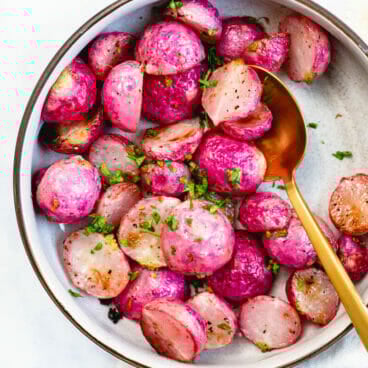 Roasted radishes