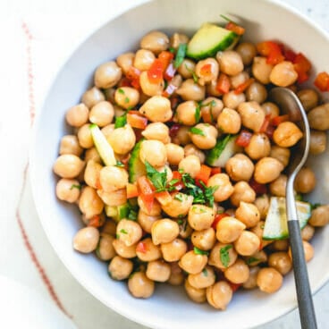 Simple chickpea salad