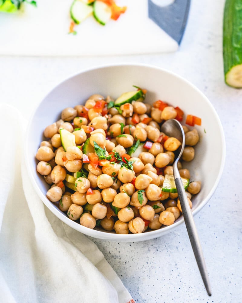Simple chickpea salad