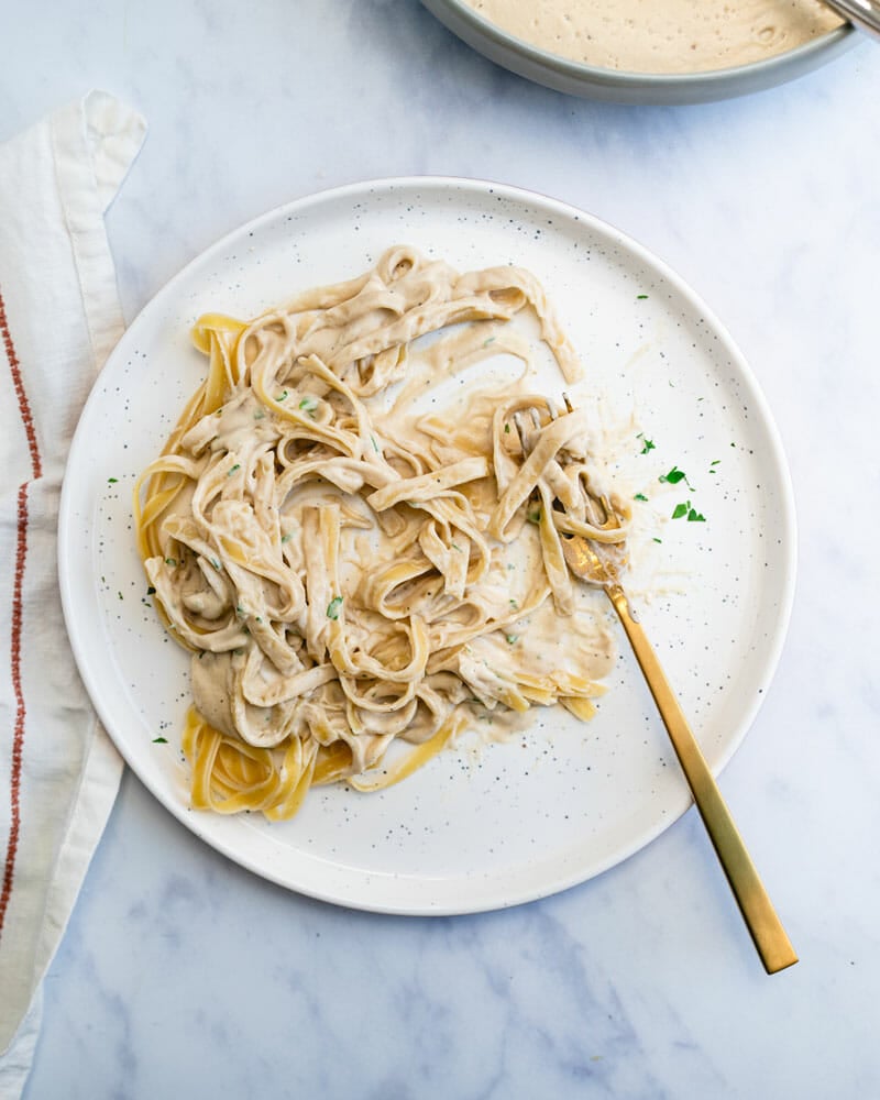 Vegan Fettuccine Alfredo