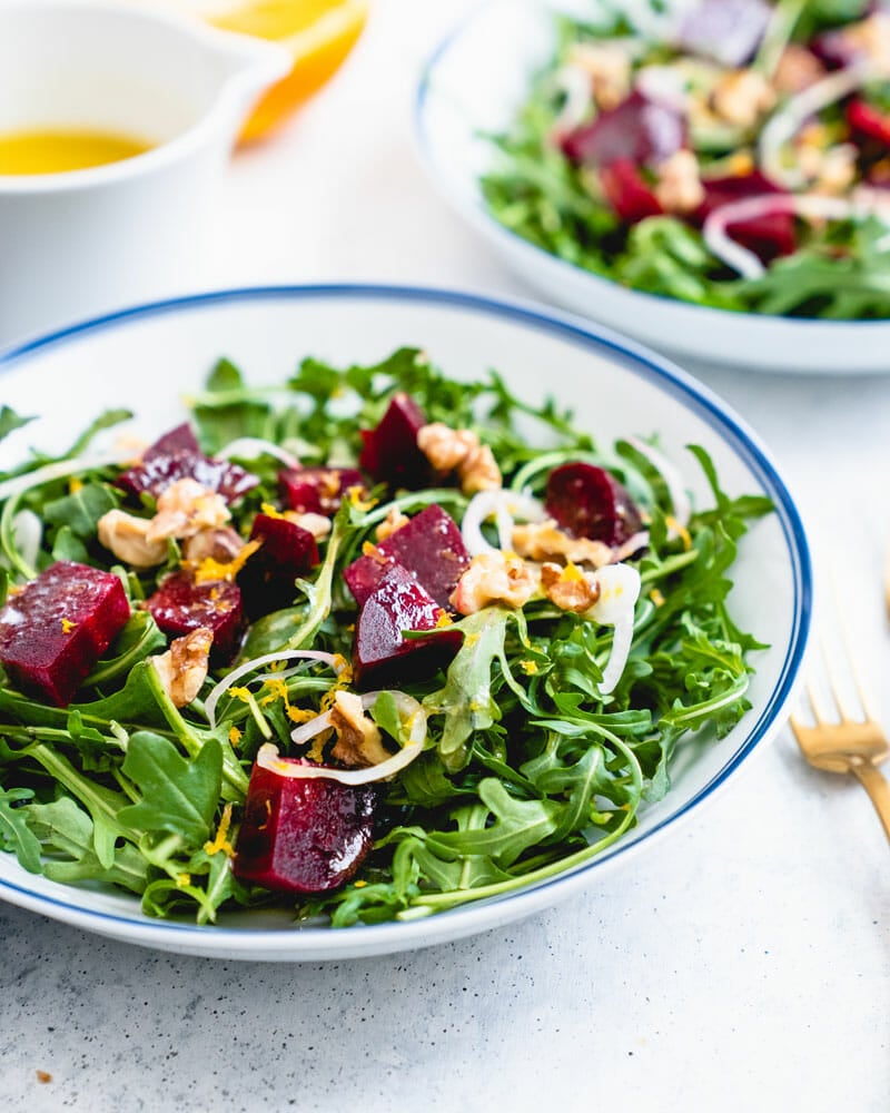 Arugula beet salad