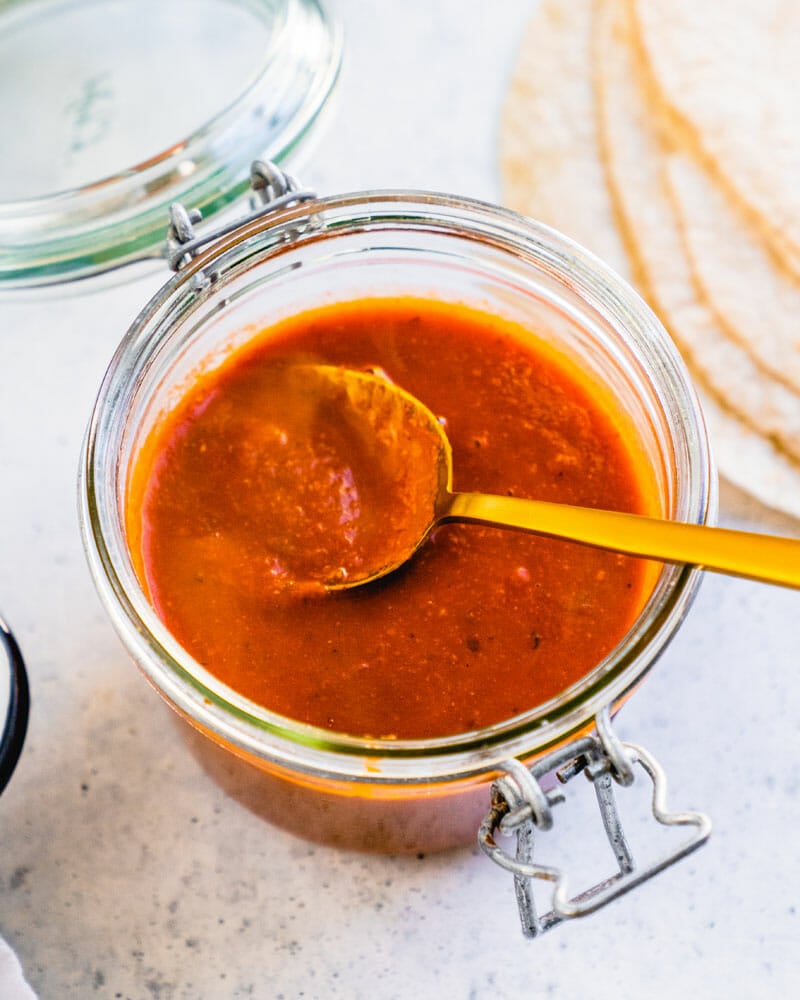 Homemade enchilada sauce