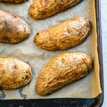 Quick baked potatoes