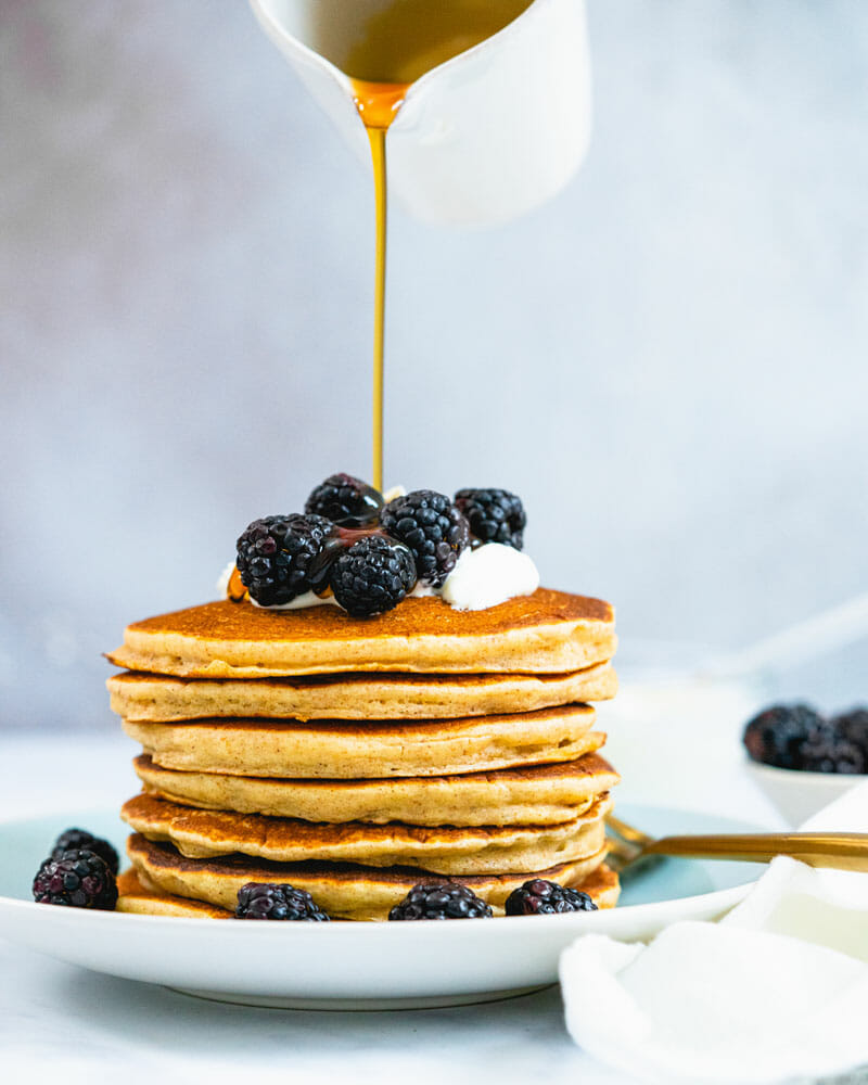 Pancakes with sour cream instead of buttermilk