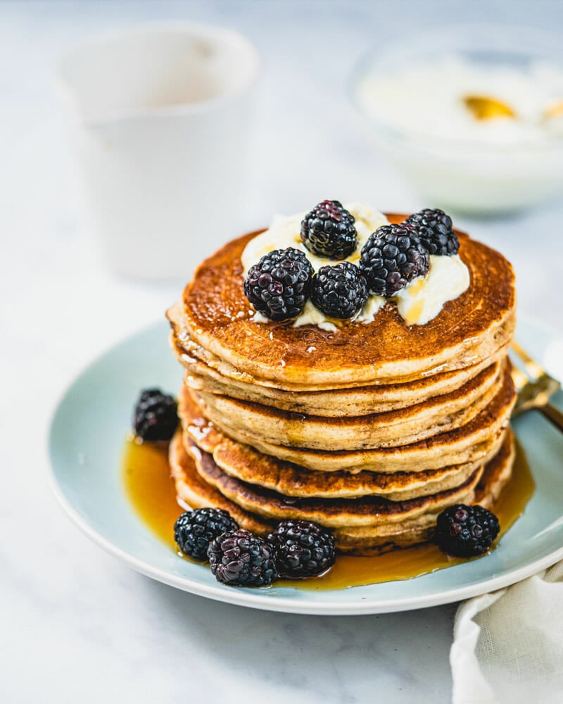 Pancakes with sour cream instead of buttermilk